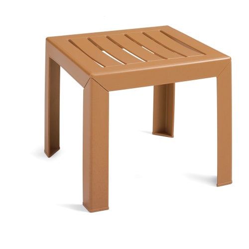 Grosfillex® Bahia Low Table, 16Wx15Hx16D, Teakwood